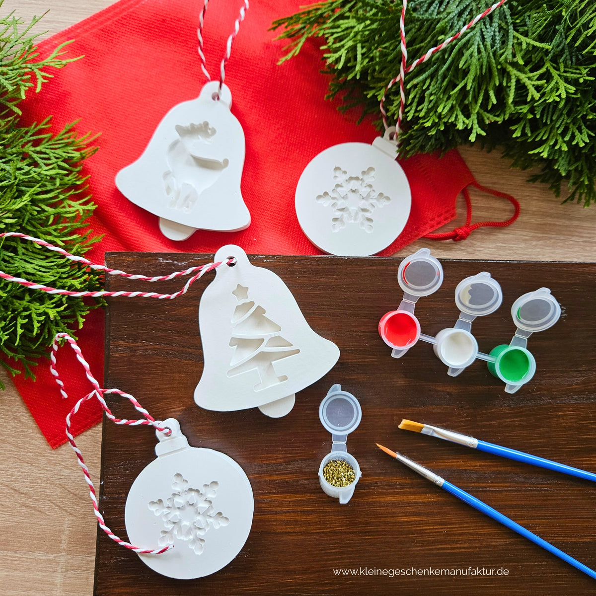 Weihnachts Kreativset für Kinder zum Christbaumschmuck gestalten als besonderes Geschenk für Advent und Weihnachten